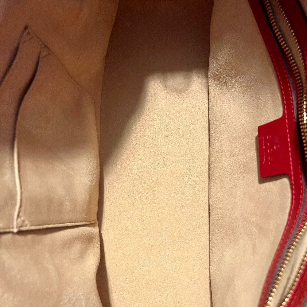 Gucci Red Microguccissima Leather Top Handle - Picture 12 of 15